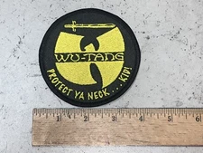 Custom Made Embroidered Wu Tang Clan Patch Iron on or Sew On Protect Ya Neck Kid