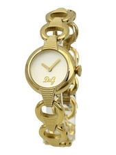 D&G Dolce & Gabbana DW0343  Ladies Soft Yellow Gold Links Bracelet Watch