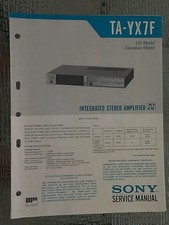 Sony ta yx7f Service Manual schematic stereo amplifier amp Original repair book