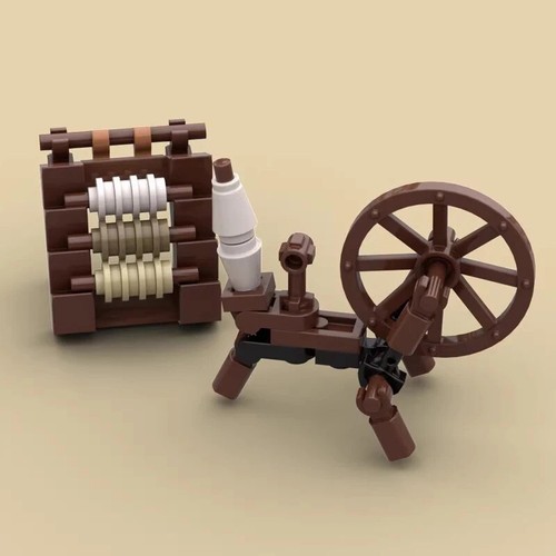 MOC Cannone medievale pelle di pecora rack mappa per set blocchi da costruzione LEGO - Foto 11 di 16