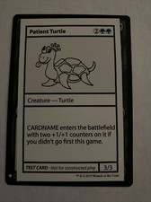 MTG 1x PATIENT TURTLE Mystery Booster Magic Fest Richmond NM Test Card