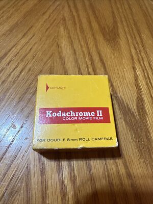 Kodachrome II Movie Film Double 8mm 25ft Roll Exp. 75 Kodak Vintage Unopened