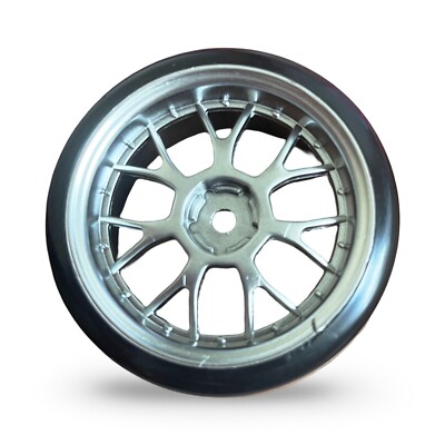 4PCS 1/10 On Road RC Touring Car Wheels 1.9In 12mm Hex Soft Rubber