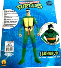 TMNT Men’s Turtles Adult Leonardo Halloween Costume One Size (44 Jacket) READ