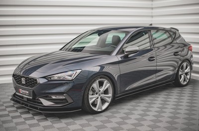 Street Pro Cup Spoilerlippe Front Ansatz für Seat Leon FR Mk4 rot
