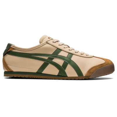 Onitsuka Tiger MEXICO 66 ベージュ/グリーン 42 New Onitsuka Tiger Mexico 66 BEIGE GRASS GREEN Unisex Sneaker