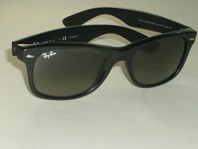 52[]18mm RAY-BAN RB2132 MATTE BLACK TOP BLUE GRADIENT WAYFARER