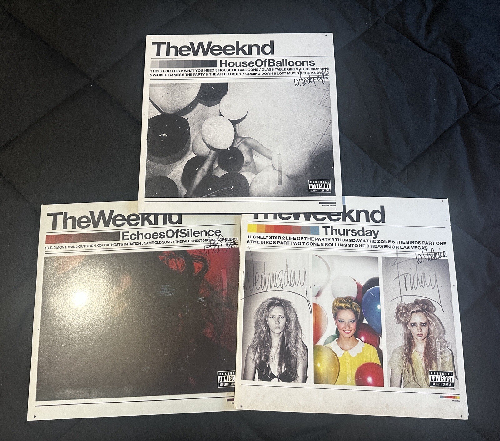 The Weeknd Trilogy Vinyl LP 3-Pack Set Gently Used XO Records