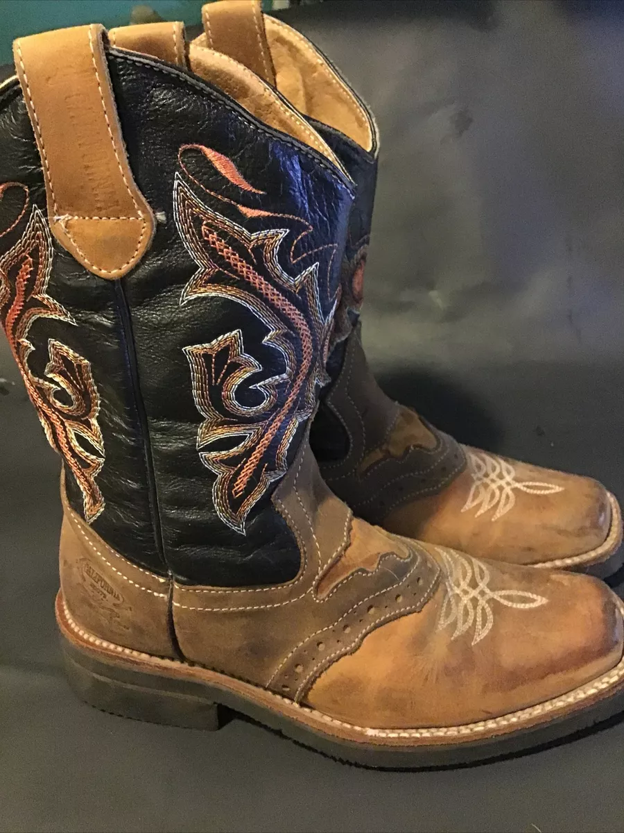 Mens square toe cowboy boots under $1 clearance