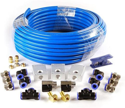 100 Ft Sistema Linea Tubería Aire Comprimido Manguera De Flujo 1/2'' ID 3/8'' OD