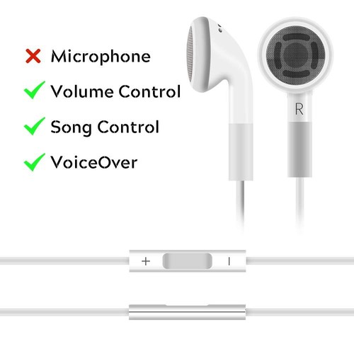 3.5mm Earphone Earbuds Headphones with Remote for Shuffle 2 3 4 5 6, Touch 2G... - Picture 2 of 6