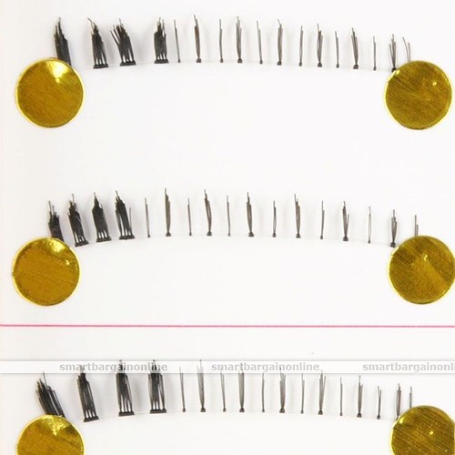 10 Paar Handmade Unechte Falsche Unter Wimpern Künstliche Wimpern Schwarz - Bild 2 von 25