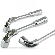 6mm-24mm Metric L Shaped Angled Open Hex 6 point Socket Wrench Doubleend Spanner