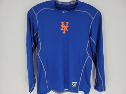 Nike Pro New York Mets Blue Long Sleeve 