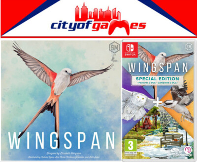 Wingspan Special Edition Nintendo Switch Game Wingspan Board