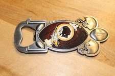Rico Industries Washington Redskins Bottle Opener with Magnetic Back, Nice
