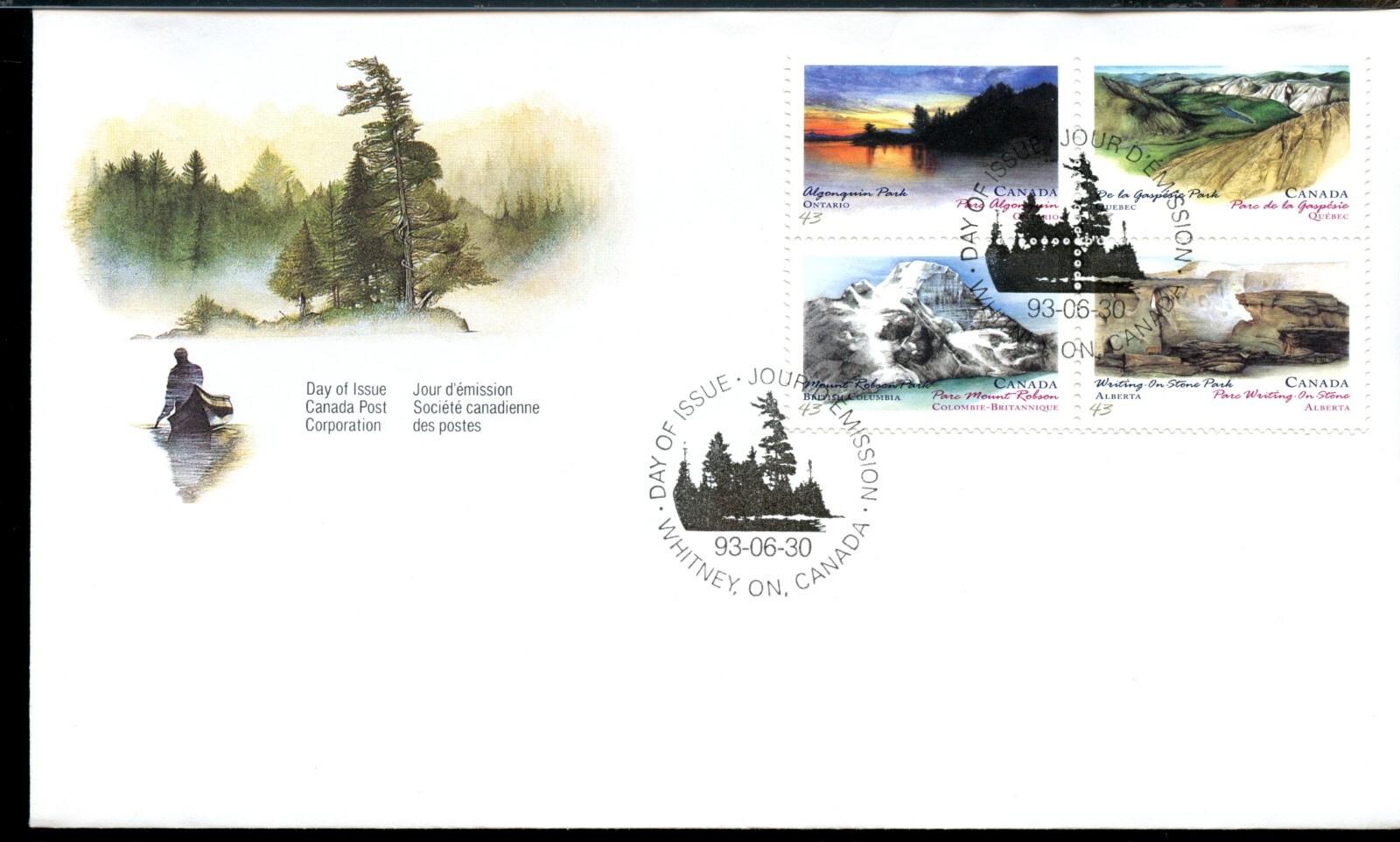 🍁Canada Provincial & Territorial Parks FDC Scott 1472-73 & 1476-77 | eBay