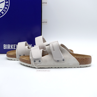 Birkenstock Uji Nubuck Suede Leather Sandal 1024800 White  display picture 3