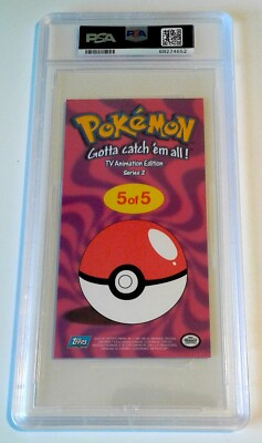 2000 TOPPS POKEMON JUMBO CHROME CHARIZARD #5 PSA 4 POP 4 TIN