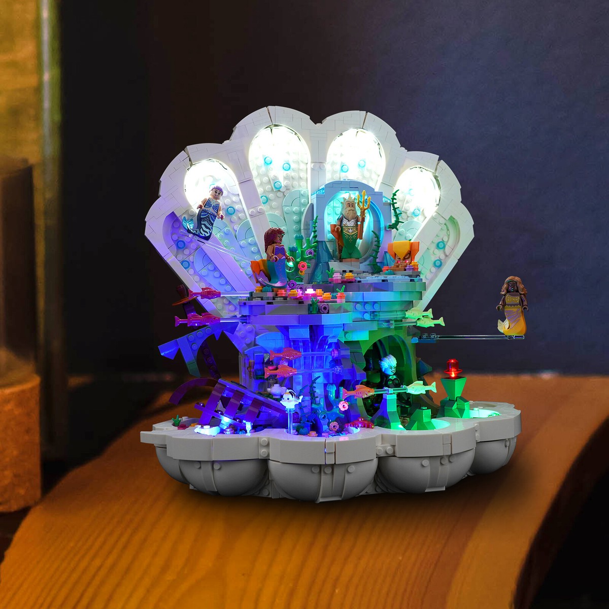 Clam Shell Lego Disney Sirenetta LocoLee LED Light Kit For Lego