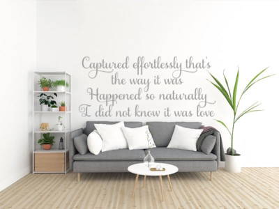'Captured Effortlessly...' Ain't Nobody Text Rufus & Chaka Khan Wandkunst Zitat