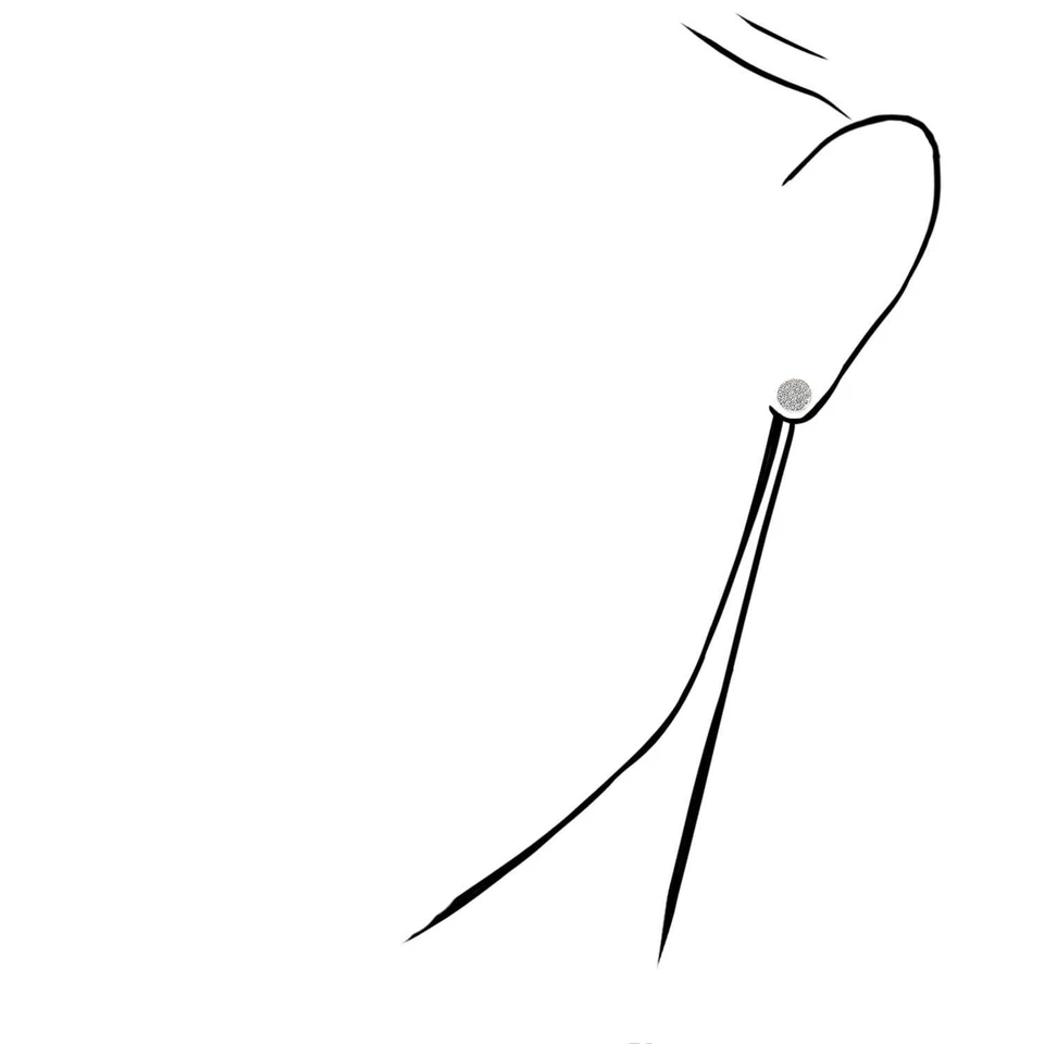 .10CTW Natural Diamond 10K Yellow Gold Pave Round Cluster Stud Earrings 7mm - Image 3 of 4