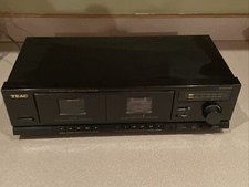 TEAC Dual W-410 stereo double cassette deck player For Parts Or Repair