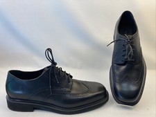 Rockport 503002 Black Leather Wingtip Oxfords Men's US 9.5M NWOB New READ 