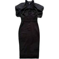 Black Midi PrettyLittleThing Dress Size 8