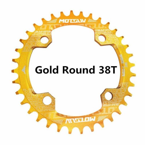Bike Crank 104BCD Narrow Wide 32T/34T/36T/38T MTB Chainring Circle Single Plate - Picture 14 of 36