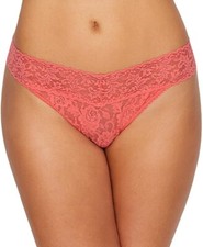 Hanky Panky 178389 Womens Rise Thong Underwear Peachy Keen Size One Size