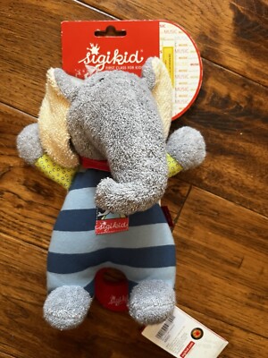 Sigikid ELEPHANT Musical Stuffed Baby Toy Lullaby New
