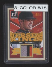 2014 DONRUSS MATT WIETERS JERSEY KINGS GAME WORN PATCH JERSEY 3 COLOR #ED 4/15 