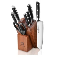 Klaus Meyer Stahl High Carbon Steel 8 Piece Knife Block Set