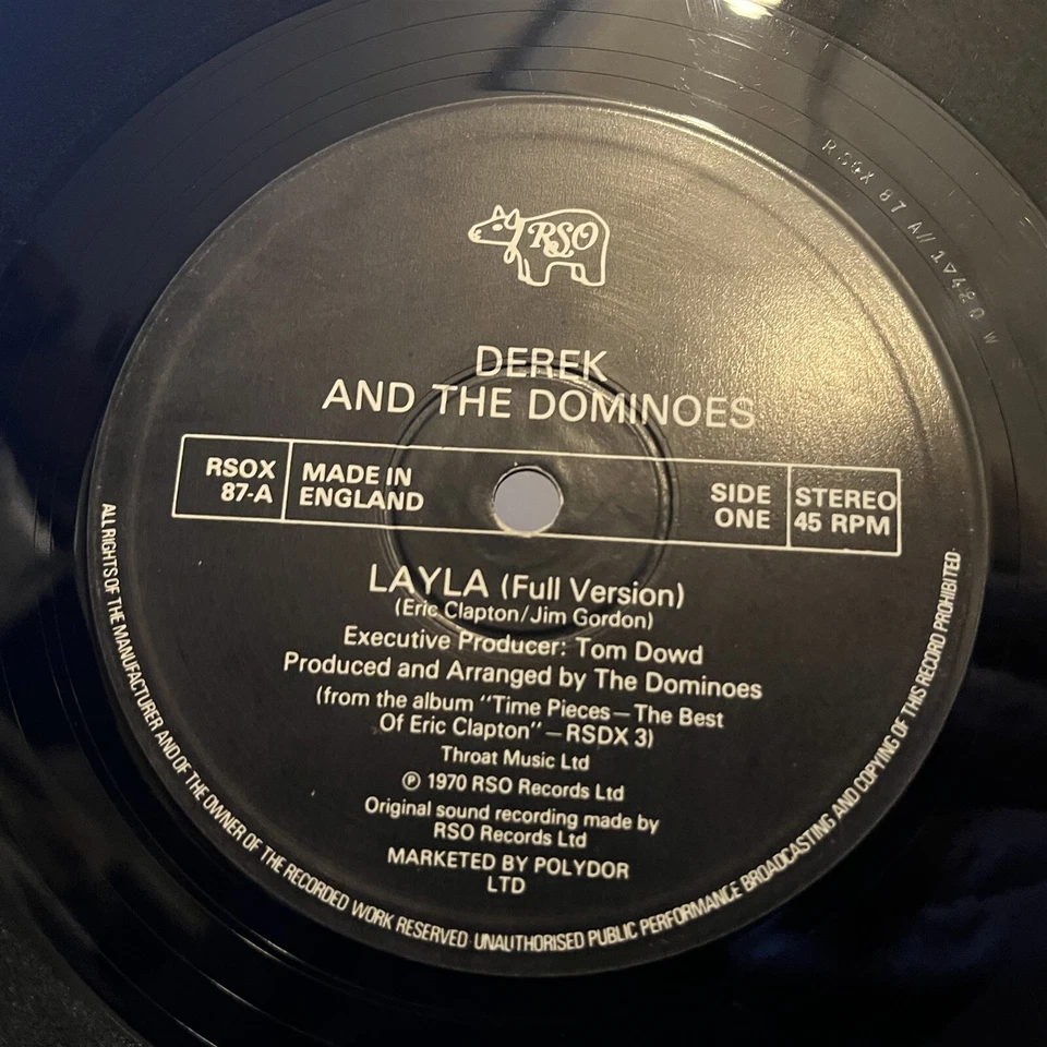 [ROCK/POP]~VG+ 12"~DEREK & The DOMINOES~ERIC CLAPTON~Layla~Wonderful Tonight~UK~ - Image 3 of 4