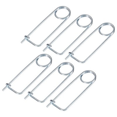 Für Brooch Shape Cotter Safety Pin, 6er Pack 3x63mm Quick Lock Brooch Fastener