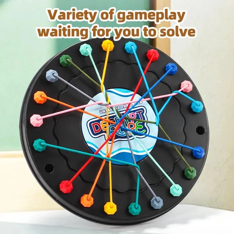 Gedrehtes Seil-Puzzle Denkaufgabe Spiel IQ-Knoten Entwirrung Lernspielzeug - Bild 4 von 4