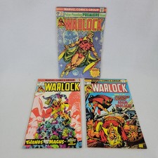 Warlock Marvel Comics Lot of 3 Issues #9 10 11 Thanos Magus 1975 1976 Bronze Age
