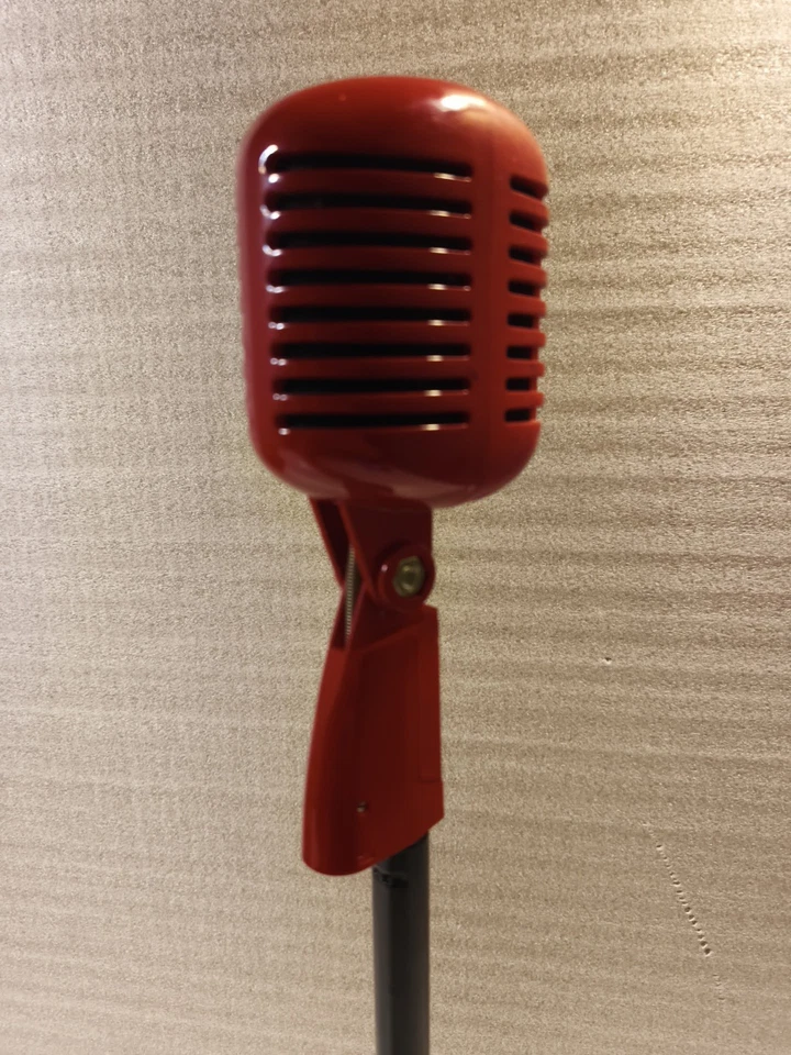 Pyle Dynamic Transducer 50dB XLR 3 Pin Studio Recording (RED) With Stand - Image 3 of 4