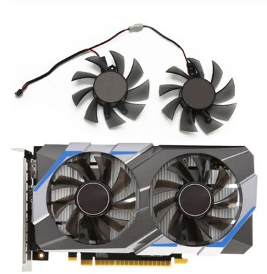 Pair Fans Cooler Fan For GALAXY KFA2 GTX1050Ti 1050Ti Graphics card FD8015H12S
