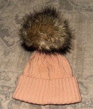 The North Face Youth Girls Pom Beanie Winter Warm Hat Peach