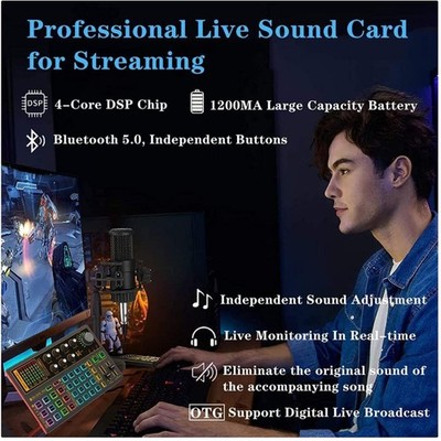 Multifunctional Sound Effects Board - Karaoke Studio Mixer