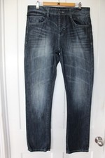 Slim Leg Men's Denim Jeans size 34 - Target Man Denim Jeans Distressed Fade