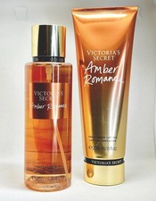 Victoria's Secret Amber Romance Mist  Lotion Gift Set - New