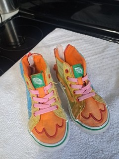 Little Kids Vans X Sesame Street Sz.7 High Tops Suede