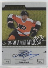 2023 Credentials Debut Ticket Access Yellow /125 Adam Ginning #DTAA-AG Auto 1e7g