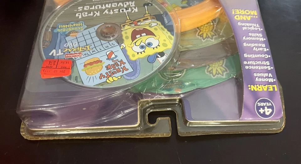 Sponge Bob SquarePants Fisher-Price InteracTV DVD Krusty Krab Adventures NEW VTG - Image 4 of 4