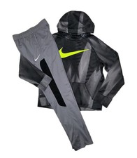 Nike Youth XL Boys Gray/Black Fleece Hoodie  Athletic Pants Outfit