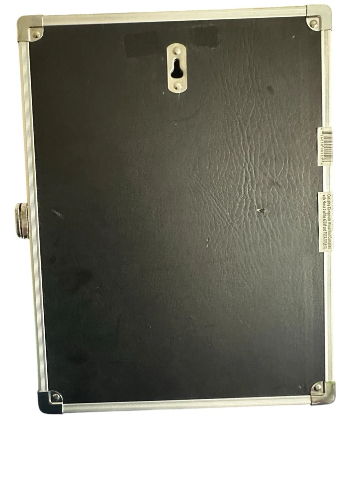VAULTZ Aluminum Locking Storage Clipboard Hard Paper Case Black 13X10 NWT & Keys - Image 2 of 4