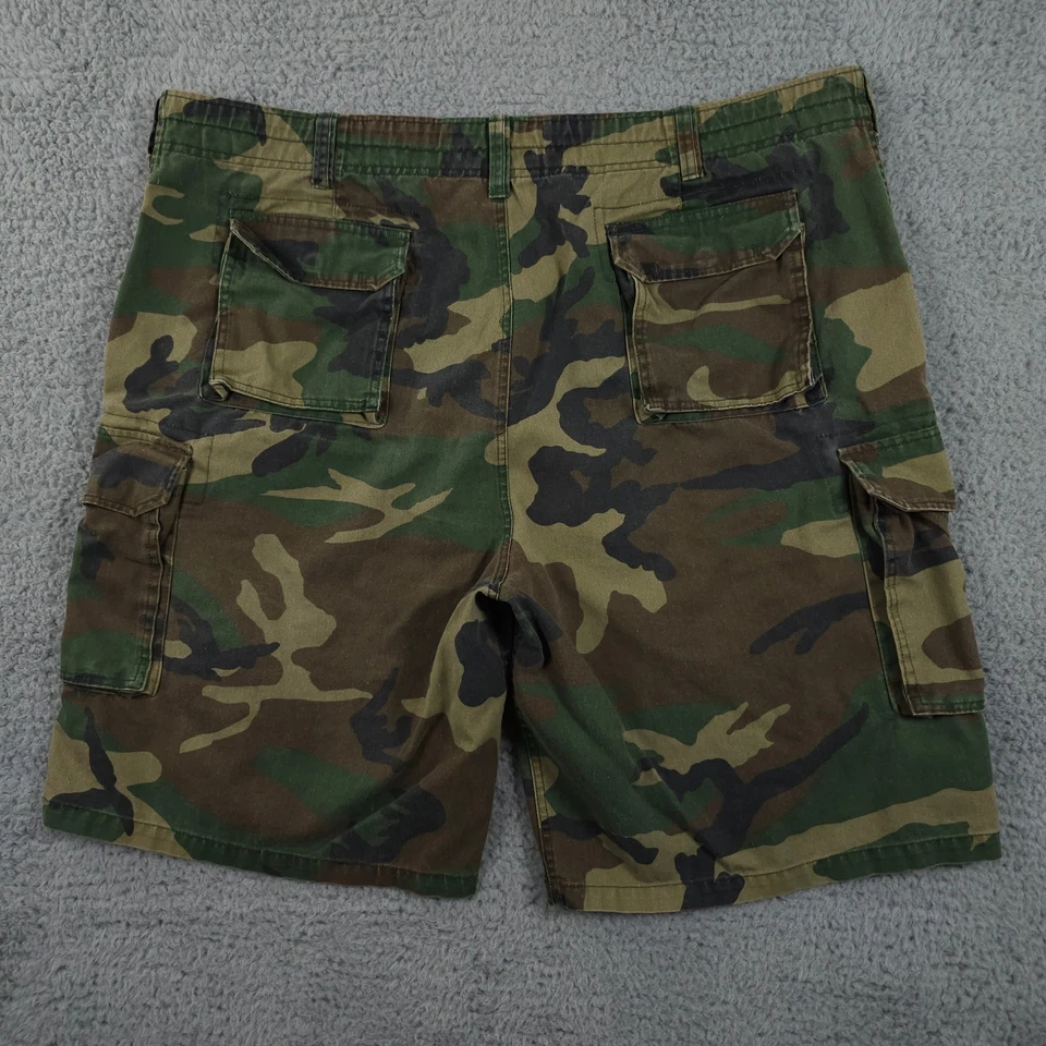 US Army Rothco Shorts Mens XXL Green Woodland Camo Cargo BDU Utility Outdoors - Image 2 of 4